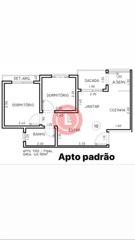 Apartamento, 2 quartos, 41 m² - Foto 3