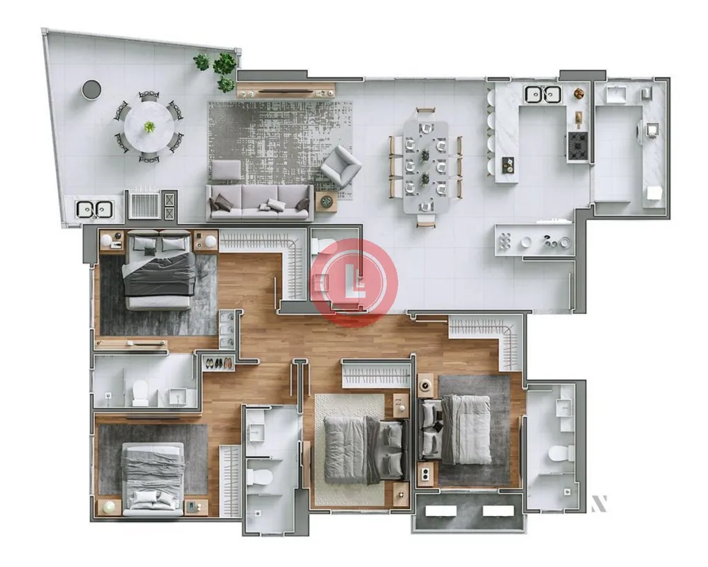 Apartamento, 2 quartos, 151 m² - Foto 2