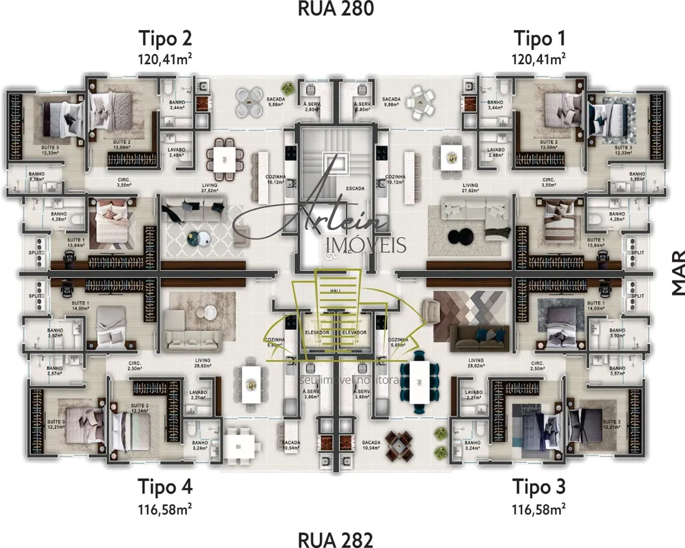 Apartamento, 3 quartos, 116 m² - Foto 13