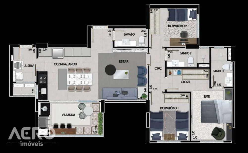 Apartamento, 3 quartos, 93 m² - Foto 8