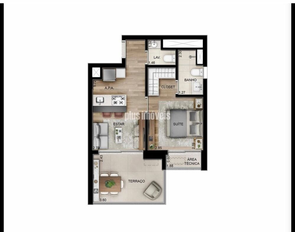 Apartamento, 1 quarto, 45 m² - Foto 18