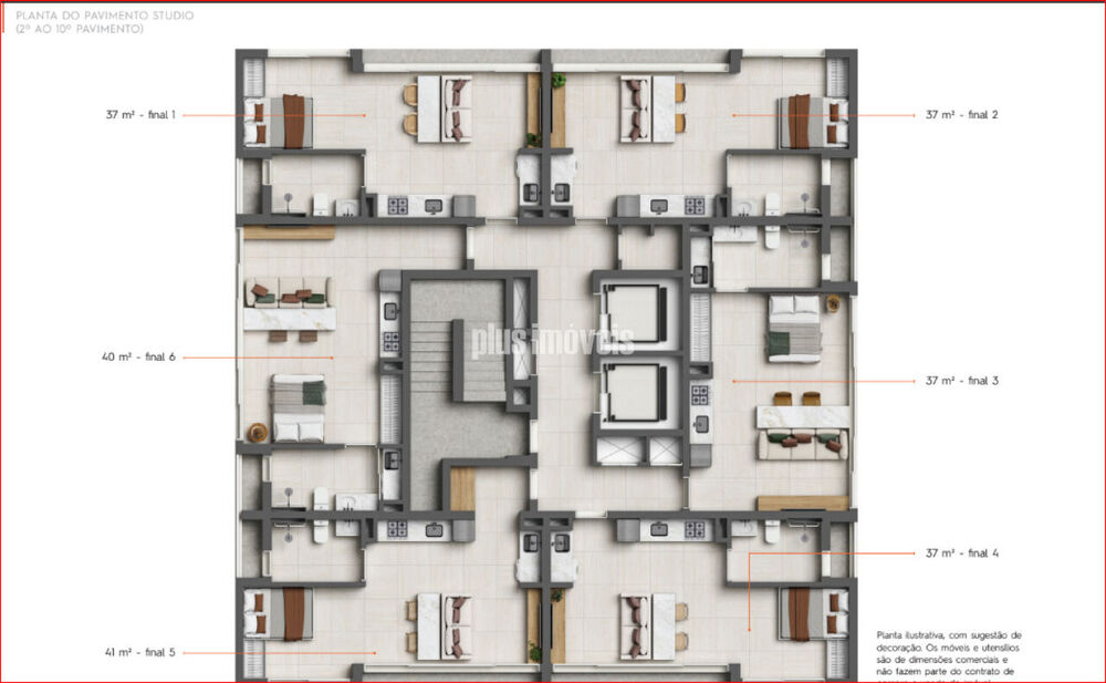 Apartamento, 1 quarto, 41 m² - Foto 2