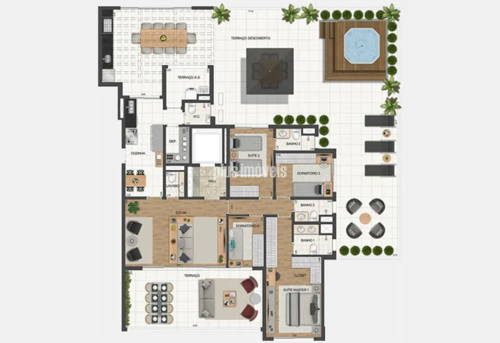 Apartamento, 4 quartos, 164 m² - Foto 3