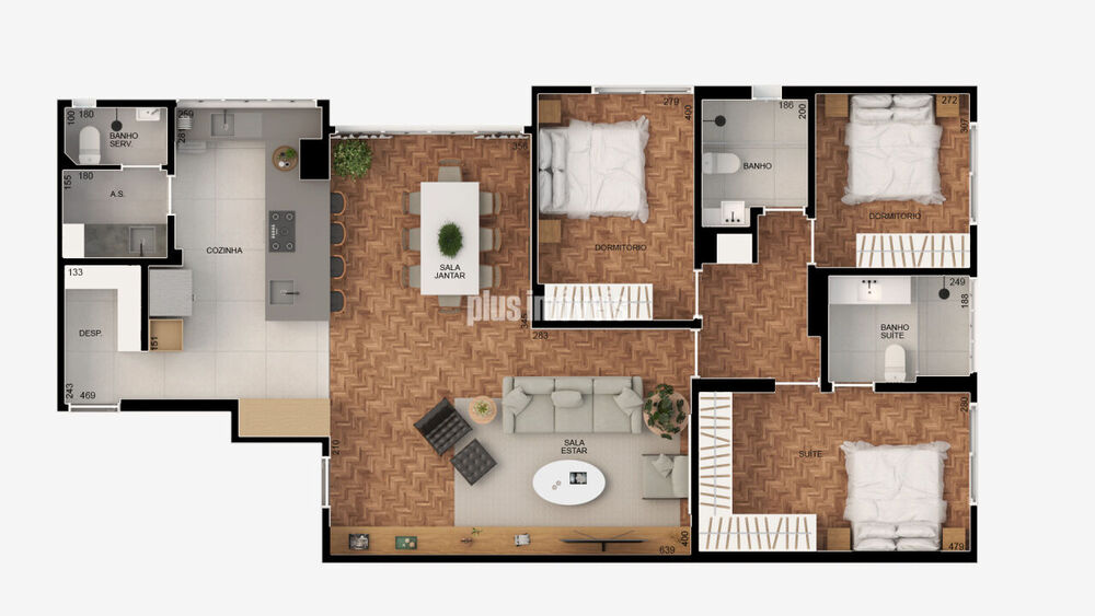 Apartamento, 3 quartos, 122 m² - Foto 2