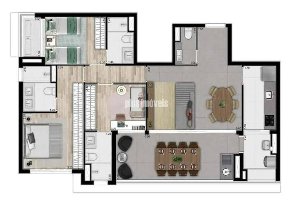 Apartamento, 3 quartos, 110 m² - Foto 13