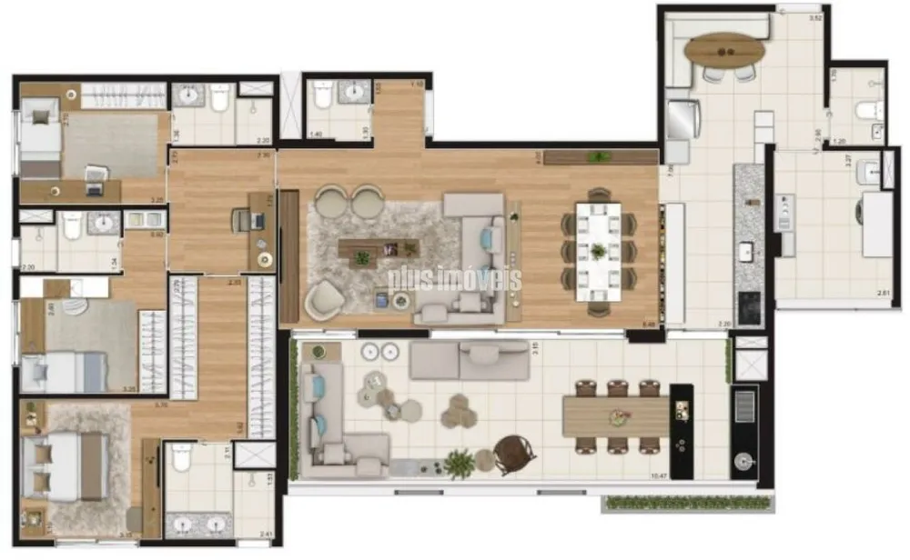 Apartamento, 3 quartos, 179 m² - Foto 1