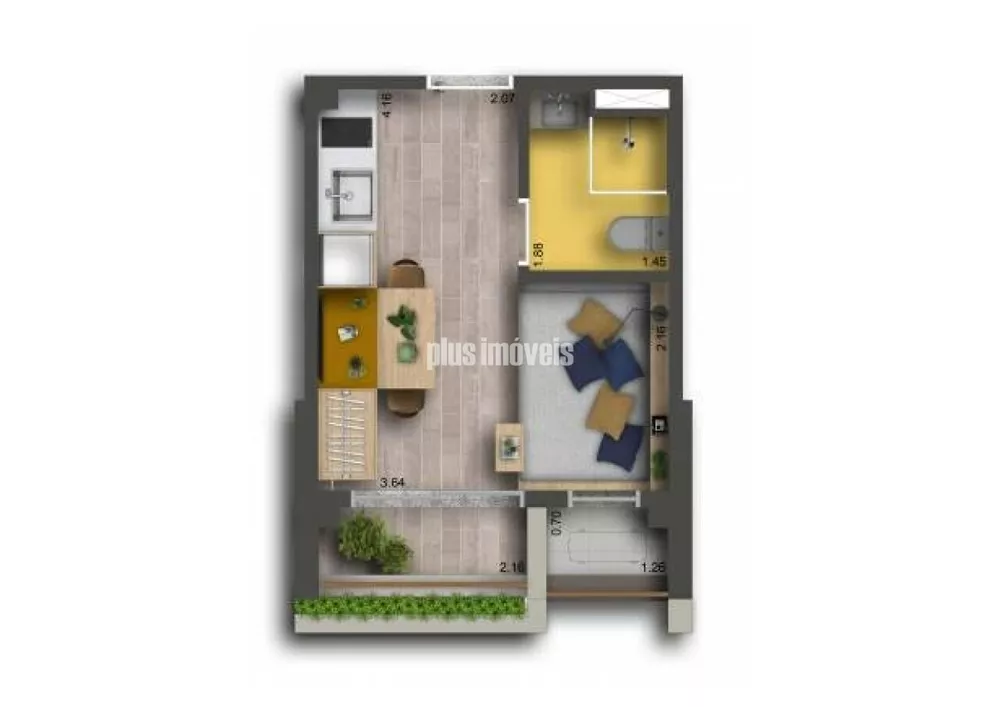 Apartamento à venda com 1 quarto, 22m² - Foto 5