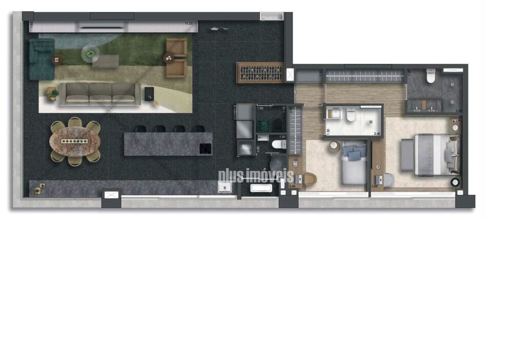 Apartamento, 2 quartos, 137 m² - Foto 3