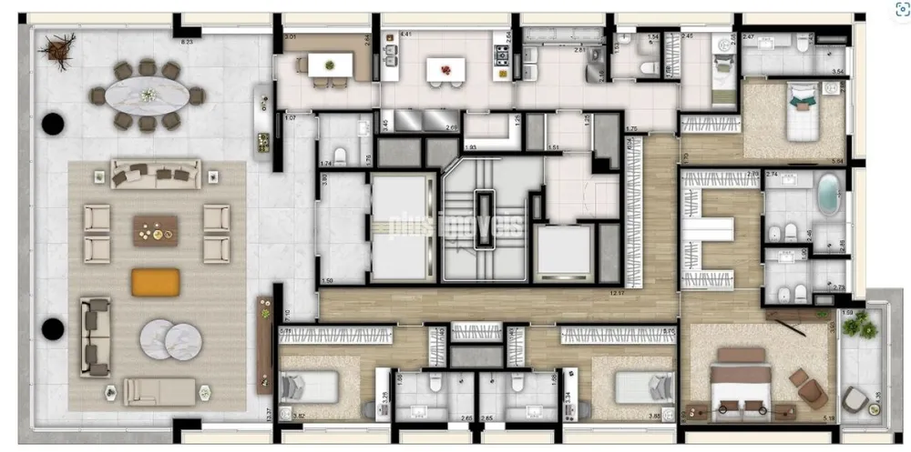 Apartamento, 4 quartos, 358 m² - Foto 4