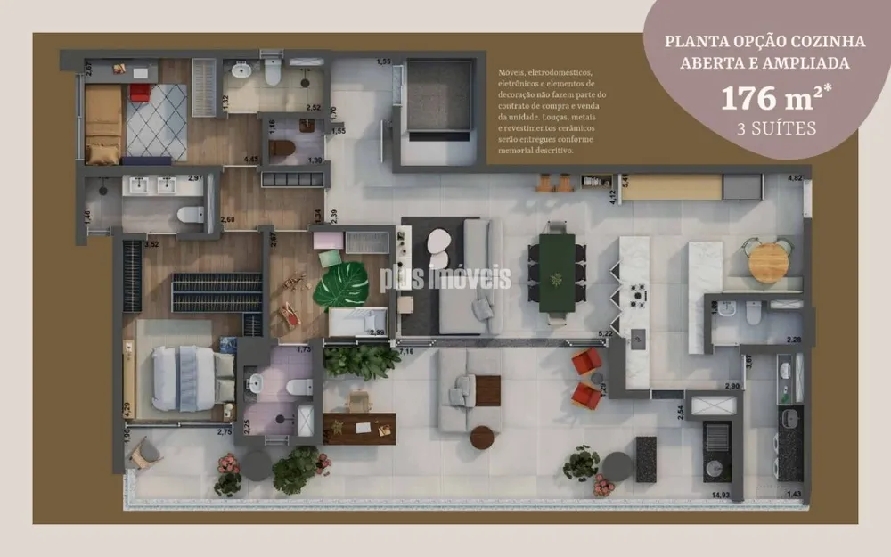 Apartamento, 3 quartos, 176 m² - Foto 2