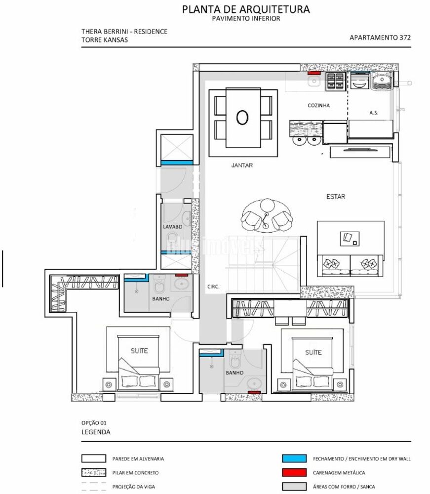 Apartamento, 3 quartos, 127 m² - Foto 1