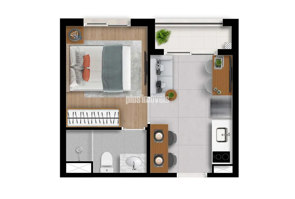 Apartamento, 1 quarto, 30 m² - Foto 4
