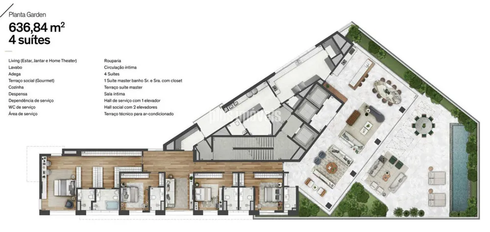 Apartamento, 4 quartos, 472 m² - Foto 2