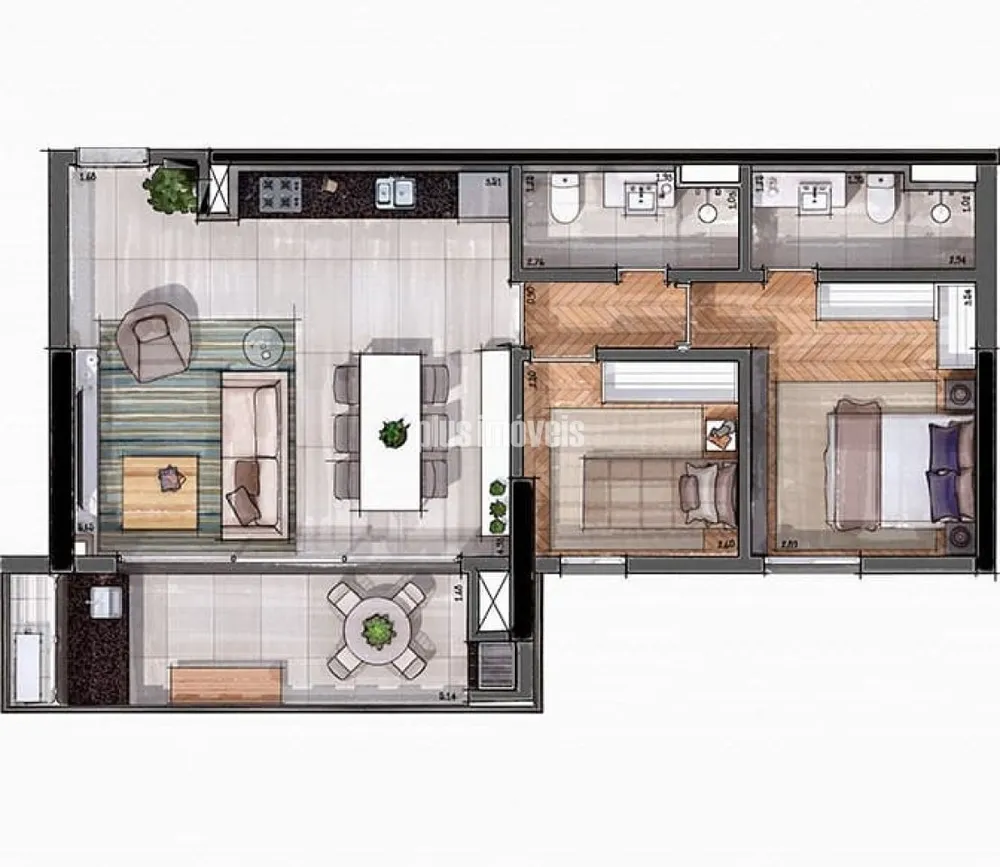 Apartamento, 2 quartos, 105 m² - Foto 12