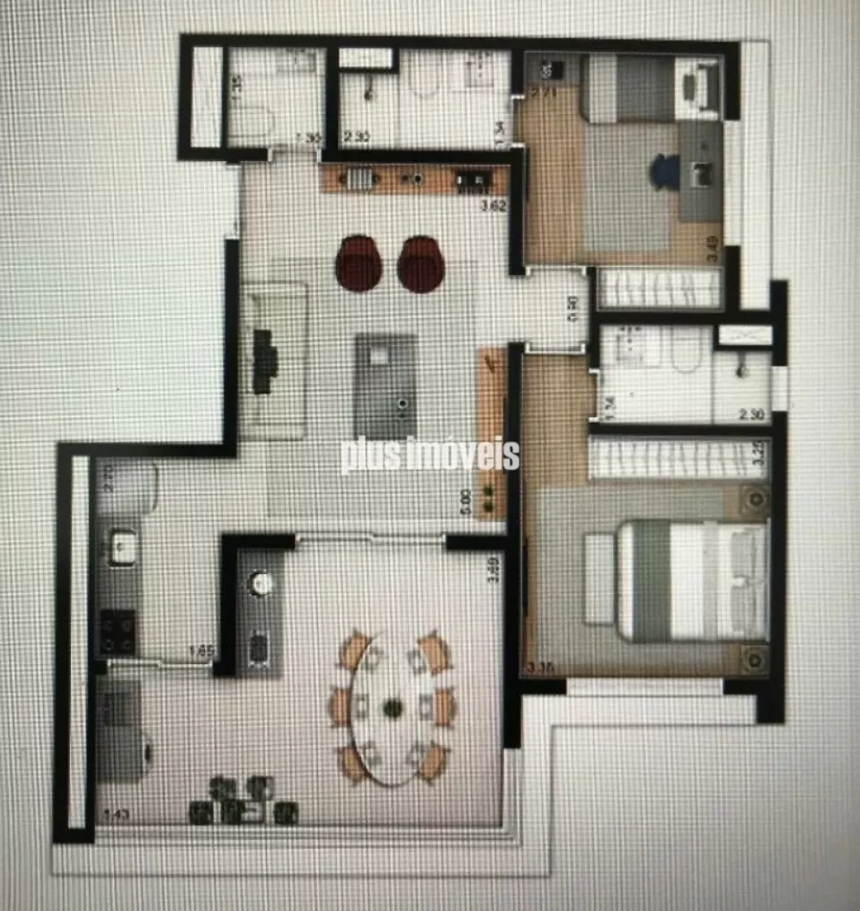 Apartamento à venda com 3 quartos, 167m² - Foto 3