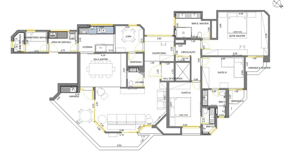 Apartamento, 3 quartos, 176 m² - Foto 4