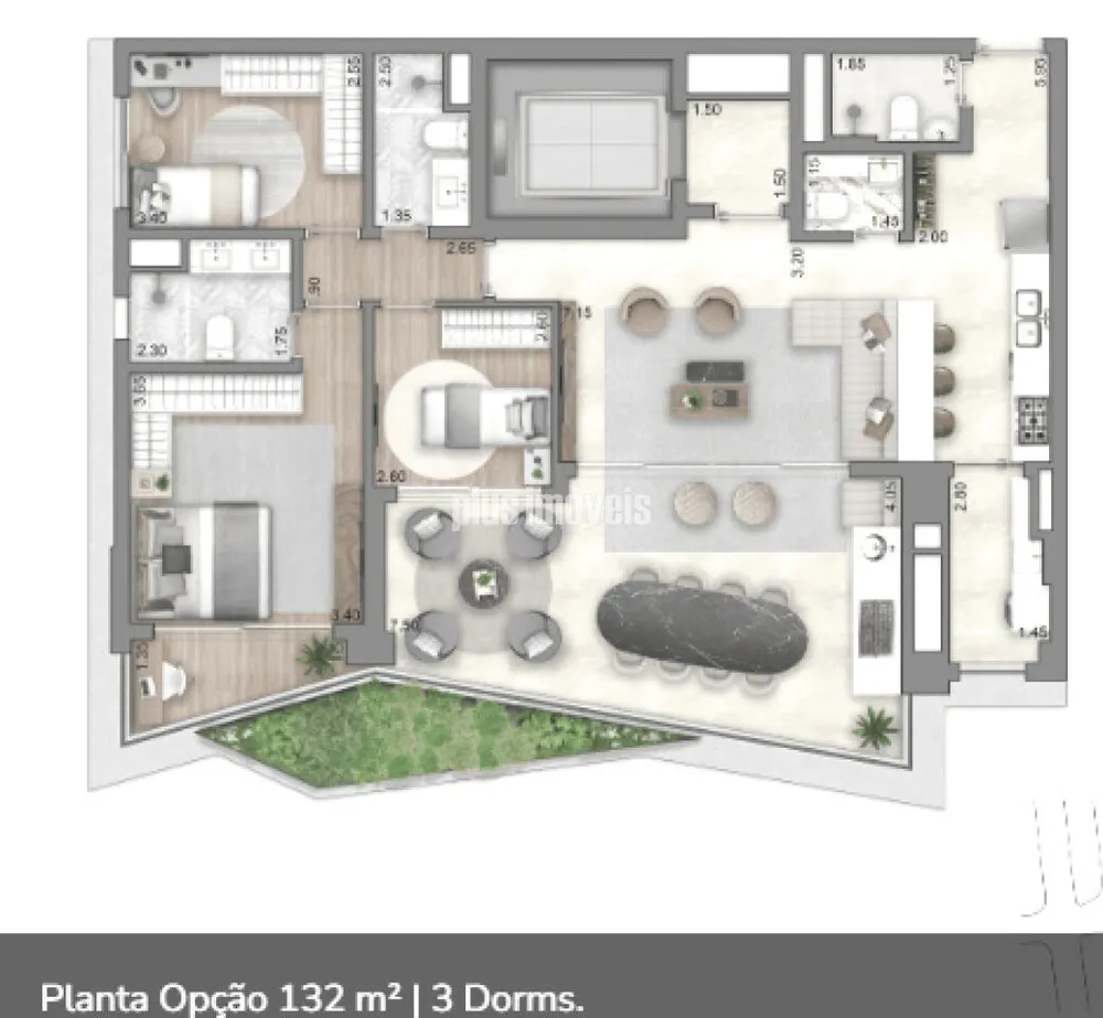 Apartamento, 3 quartos, 132 m² - Foto 4
