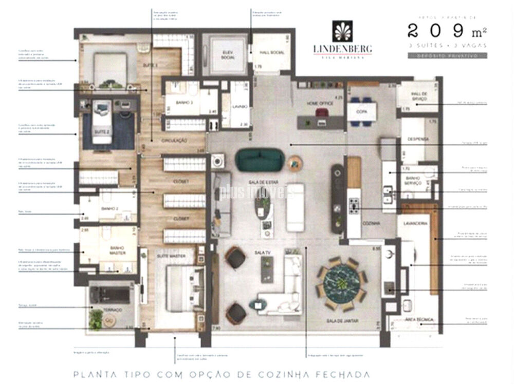 Apartamento, 3 quartos, 210 m² - Foto 30