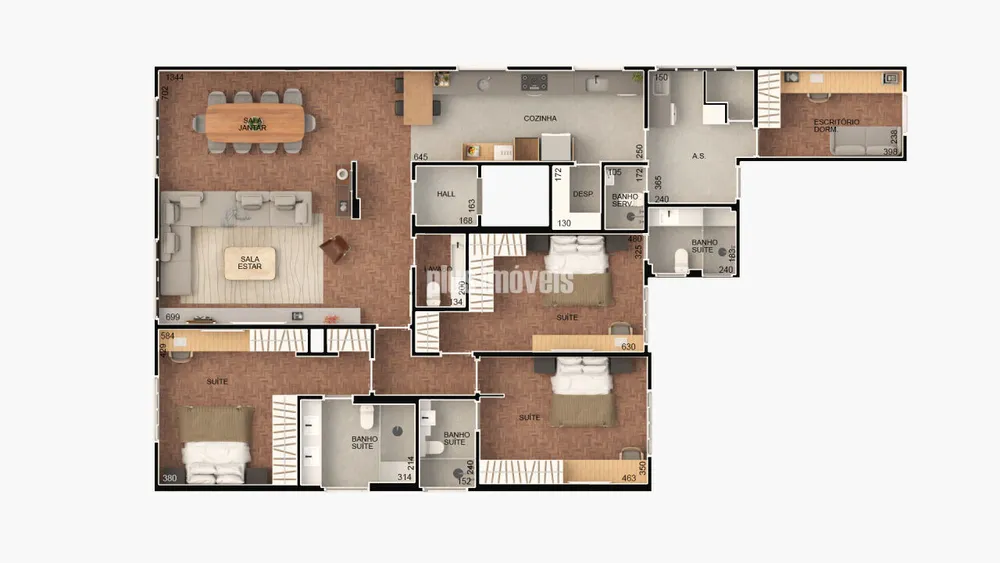 Apartamento, 3 quartos, 212 m² - Foto 3