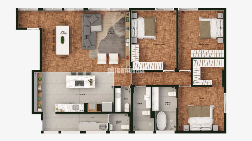 Apartamento, 3 quartos, 154 m² - Foto 3