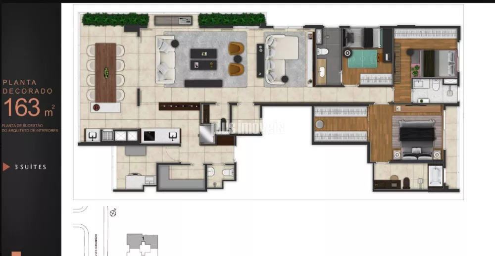 Apartamento, 4 quartos, 163 m² - Foto 2