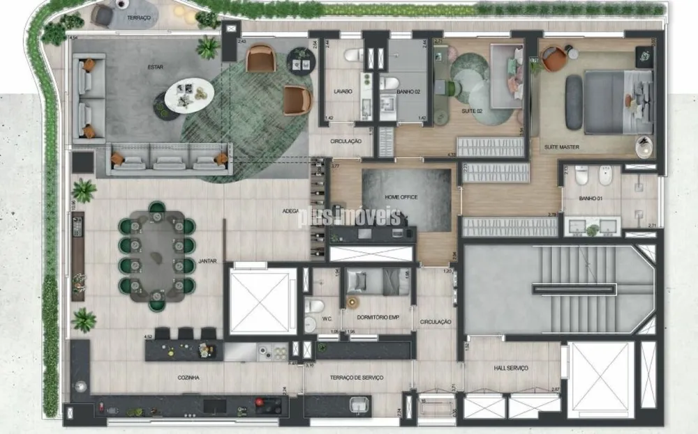 Apartamento, 3 quartos, 201 m² - Foto 12