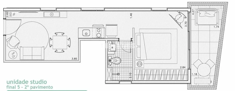 Kitnet-Studio, 40 m² - Foto 4