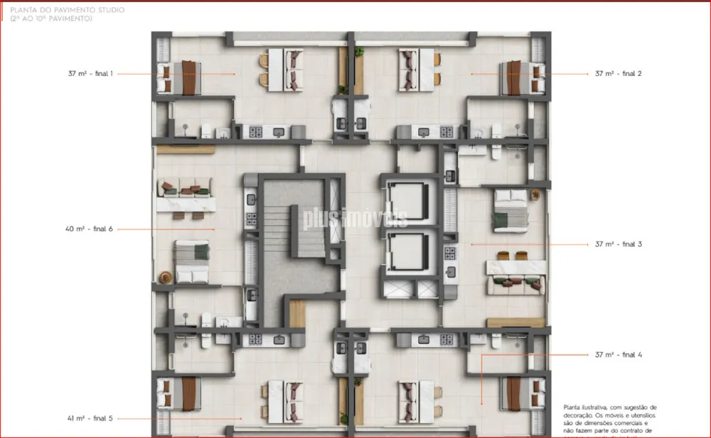 Apartamento, 1 quarto, 37 m² - Foto 8