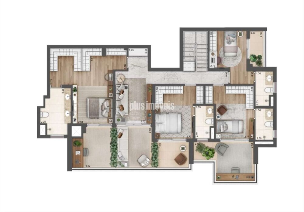 Apartamento, 4 quartos, 304 m² - Foto 2