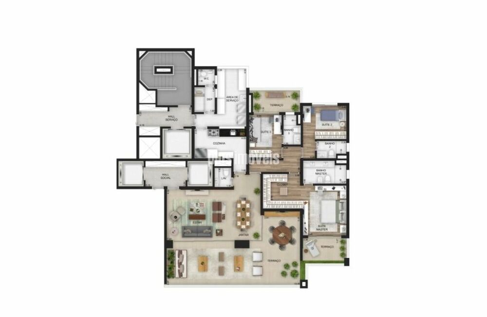 Apartamento, 3 quartos, 208 m² - Foto 11