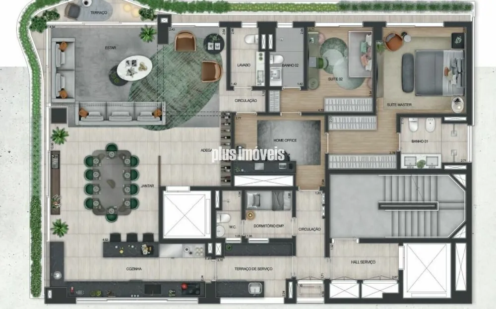 Apartamento, 3 quartos, 201 m² - Foto 3