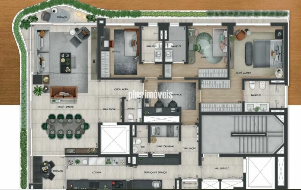 Apartamento, 3 quartos, 201 m² - Foto 4