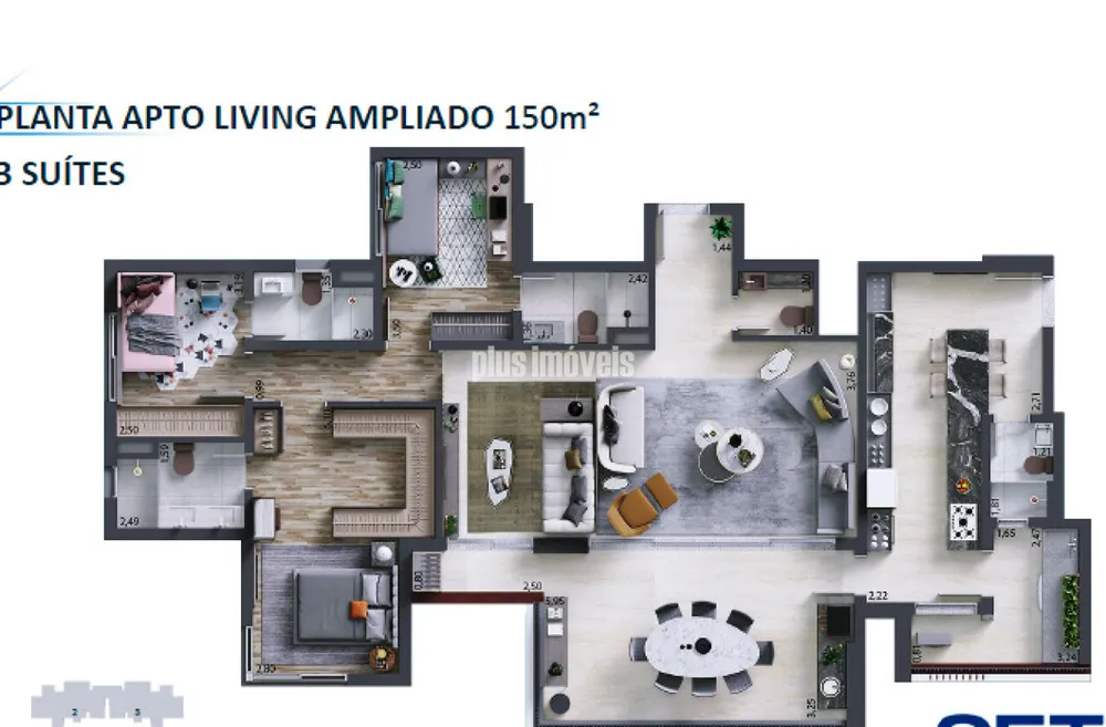 Apartamento, 3 quartos, 150 m² - Foto 12
