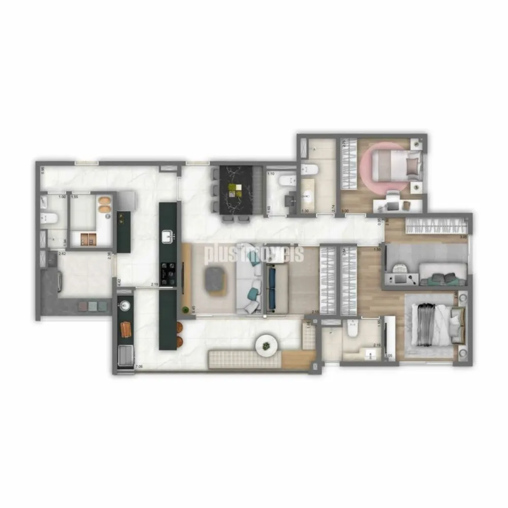 Apartamento, 3 quartos, 94 m² - Foto 3