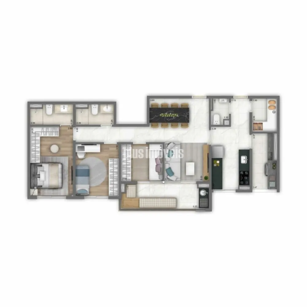 Apartamento, 3 quartos, 94 m² - Foto 1
