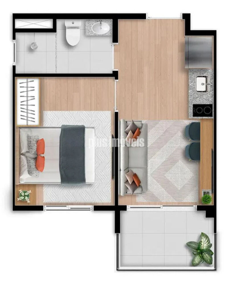 Apartamento, 1 quarto, 28 m² - Foto 7