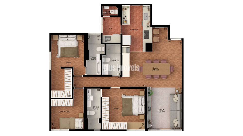 Apartamento, 3 quartos, 107 m² - Foto 3