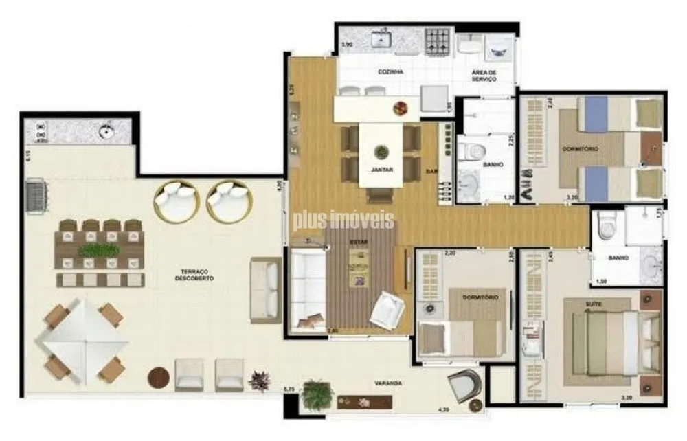 Apartamento, 3 quartos, 104 m² - Foto 4