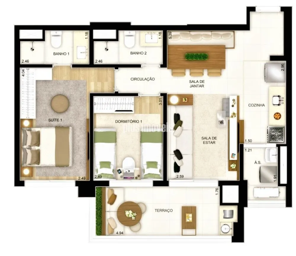 Apartamento, 2 quartos, 69 m² - Foto 15