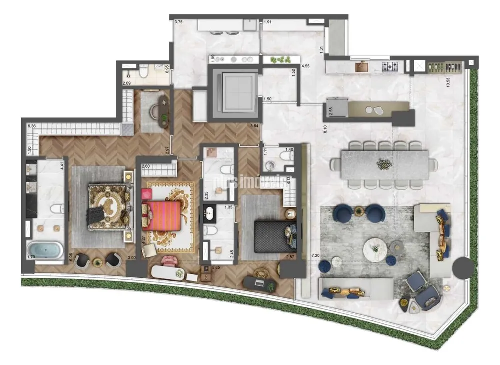 Apartamento, 3 quartos, 220 m² - Foto 3