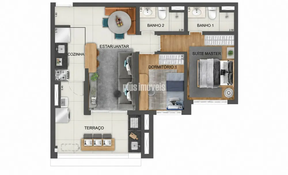 Apartamento, 2 quartos, 66 m² - Foto 4