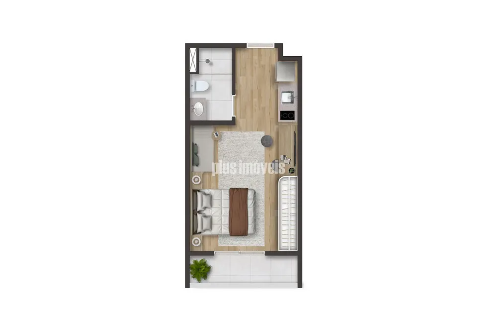 Apartamento, 1 quarto, 27 m² - Foto 4