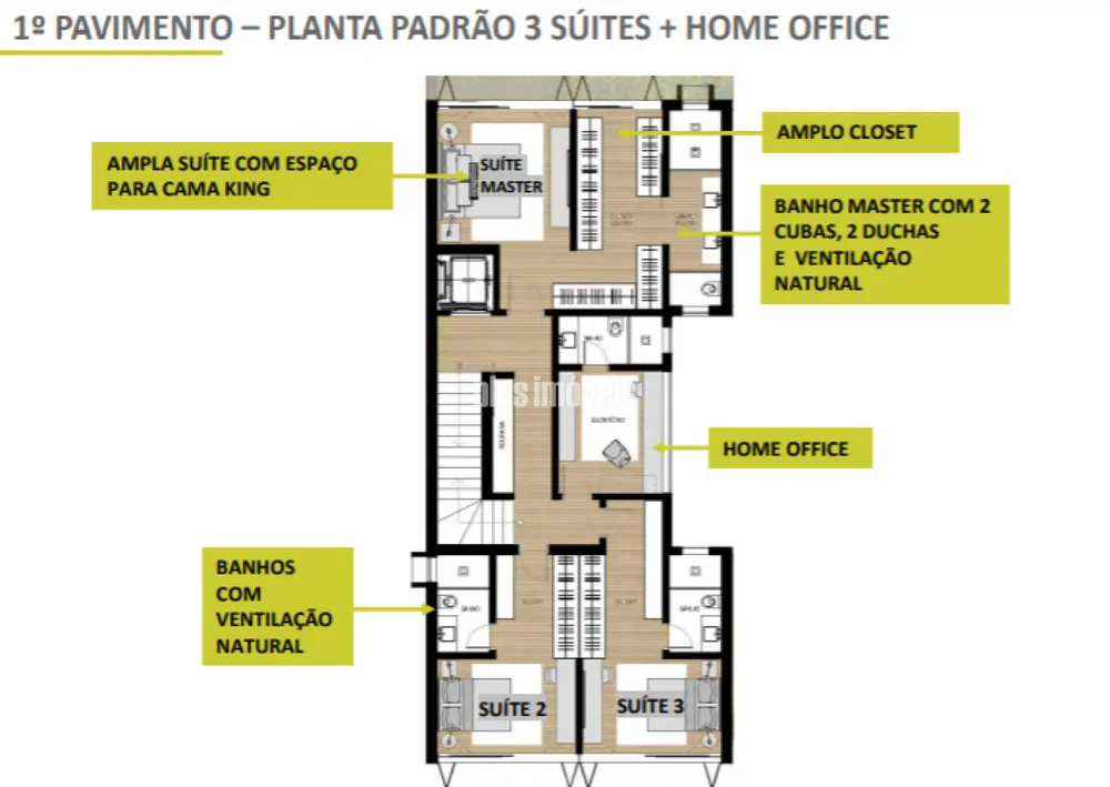 Casa de Condomínio, 3 quartos - Foto 2