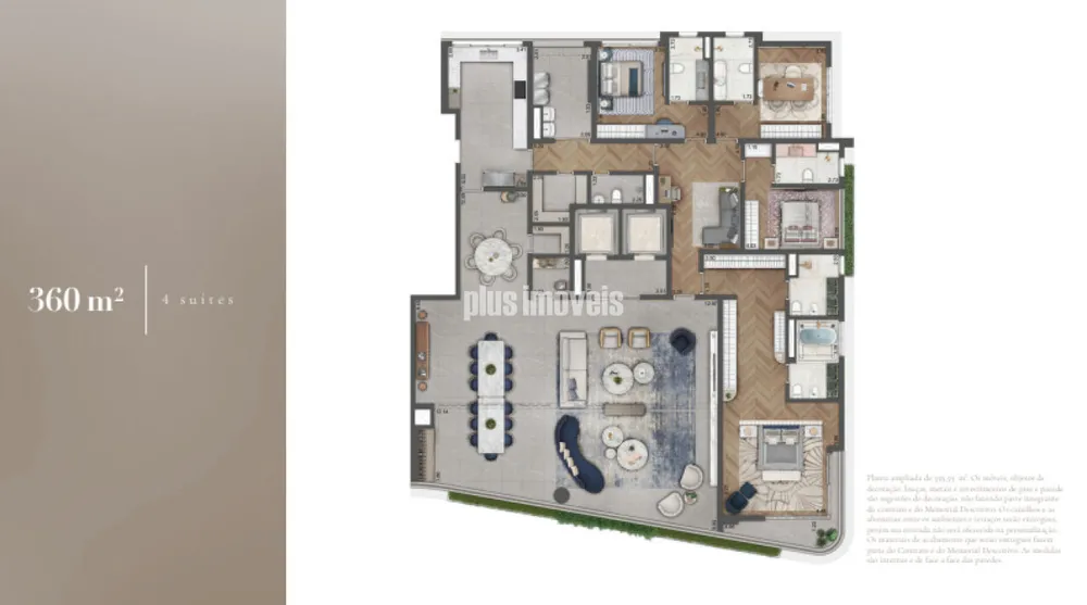 Apartamento, 4 quartos, 360 m² - Foto 5