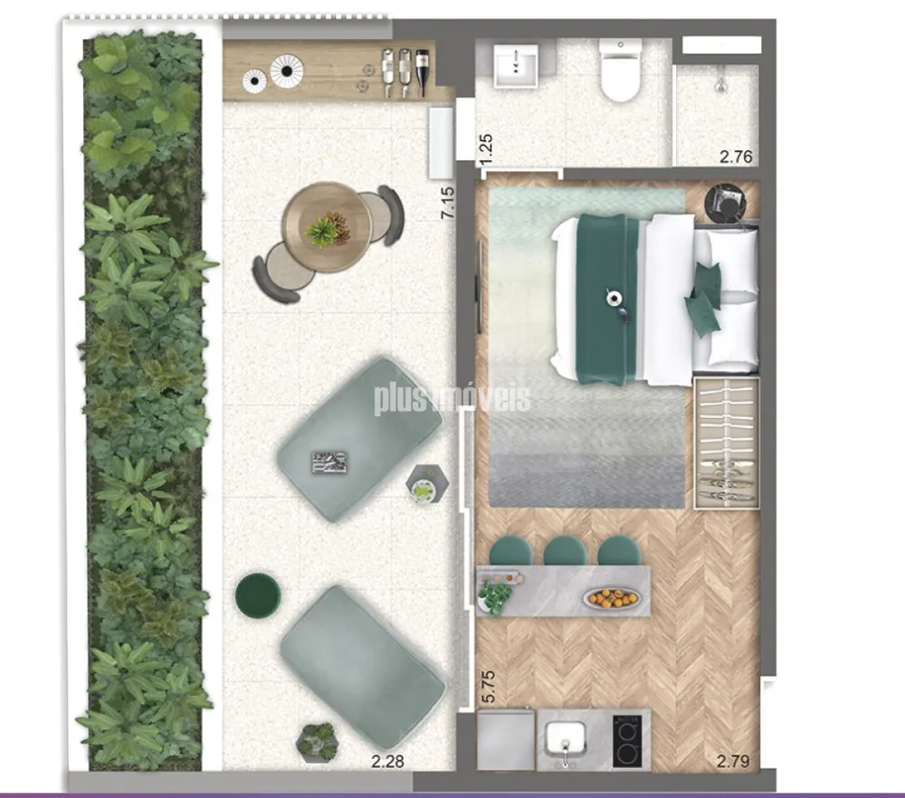 Kitnet-Studio, 42 m² - Foto 3