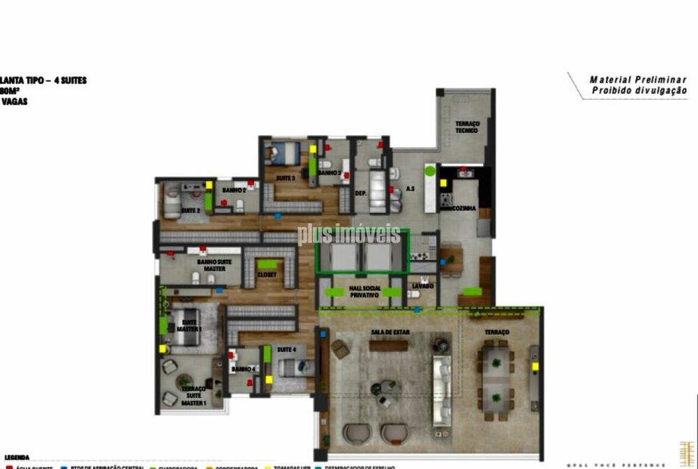 Apartamento, 4 quartos, 280 m² - Foto 3