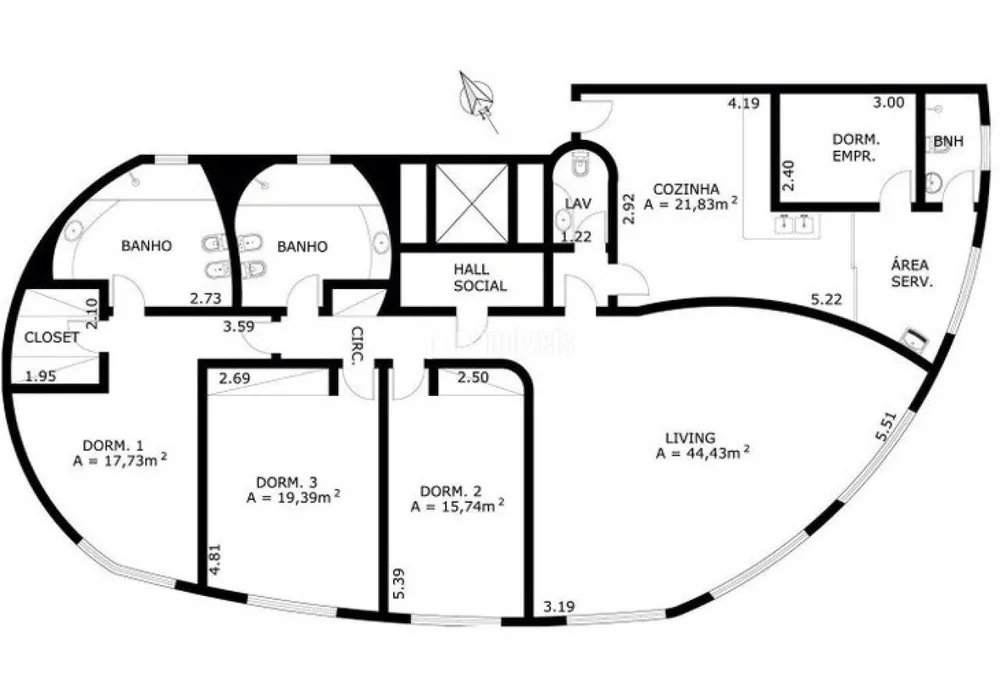 Apartamento, 3 quartos, 178 m² - Foto 4