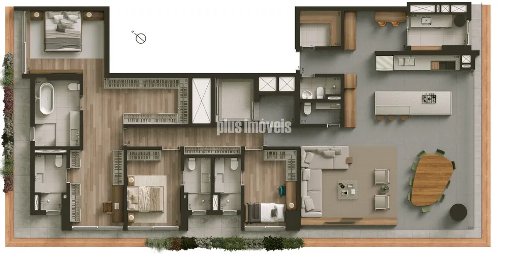 Apartamento, 4 quartos, 246 m² - Foto 3