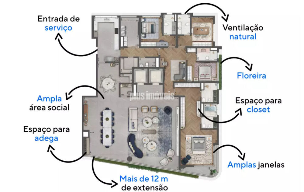 Apartamento, 4 quartos, 360 m² - Foto 21