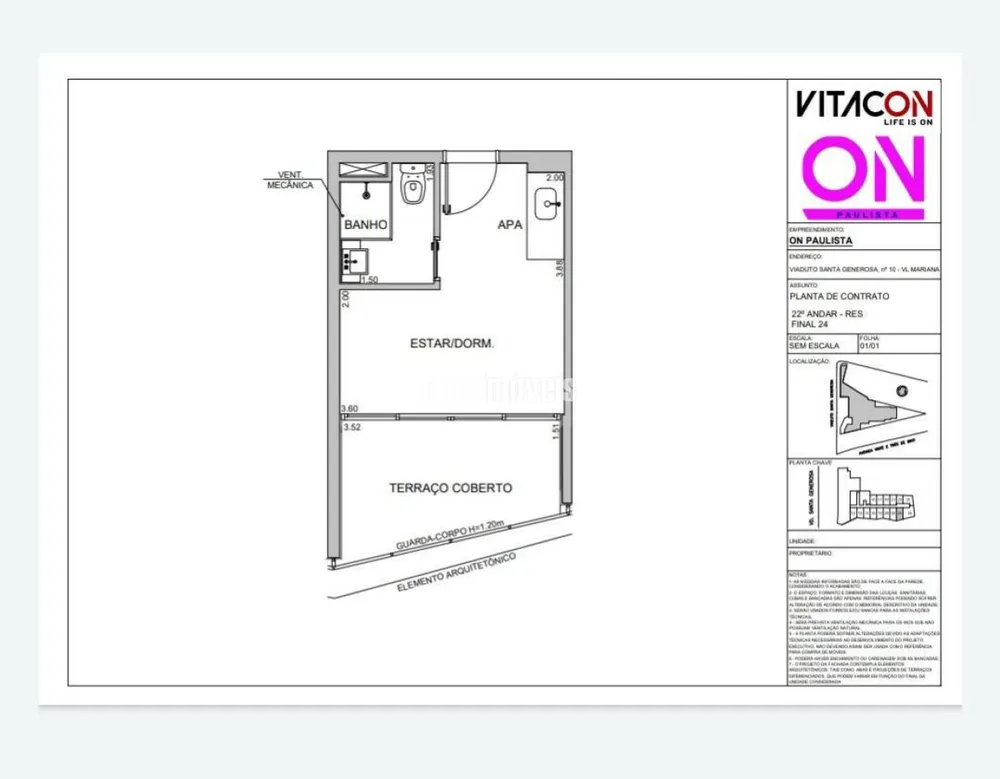 Apartamento, 1 quarto, 24 m² - Foto 4